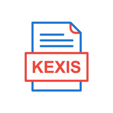 dosya biçimi simgesi, vektör illüstrasyonu