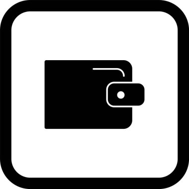  Cüzdan Simgesi Moda Biçimli Ayrı Arkaplan