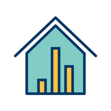 Emlak simgesi vektör illüstrasyonu 