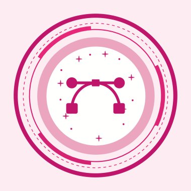 Moda Biçiminde Vektör Simgesi İzole Arka Gruplandırılmış