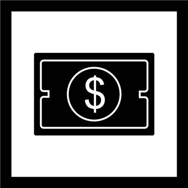 Dolar simgesi, vektör iilüstrasyonu