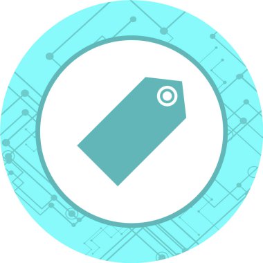 etiket simgesi. vektör illüstrasyonu