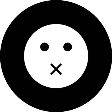 Gülümseme simgesi, vektör illüstrasyonu