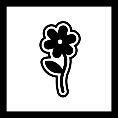 Çiçek Simgesi Tarzı İzole Arkaplan