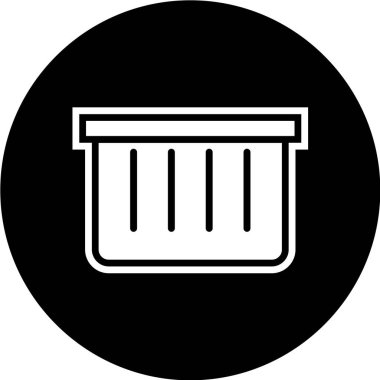 Bir okul ve finans simgesinin vektör çizimi