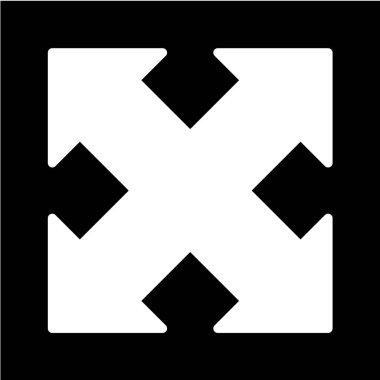 Oklar vektör simgesi. biçim düz sembol, siyah renk, yuvarlak açılar, kahverengi arkaplan 