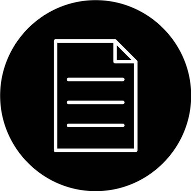 dosya belge vektör simgesi