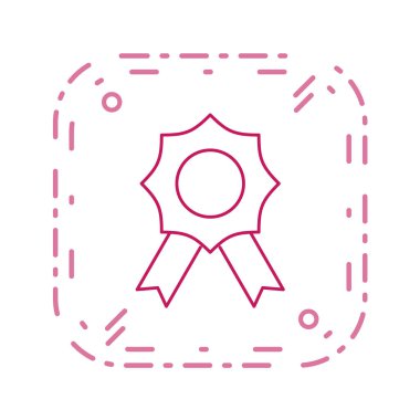 Madalya ikon vektör illüstrasyonu