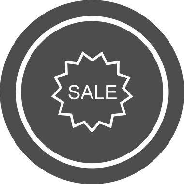 satış web simgesi, vektör illüstrasyonu