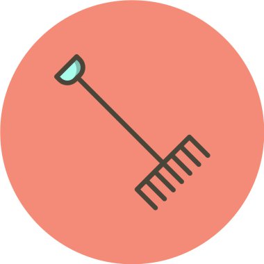 Bahçe aracı web simgesi vektör illüstrasyonu 