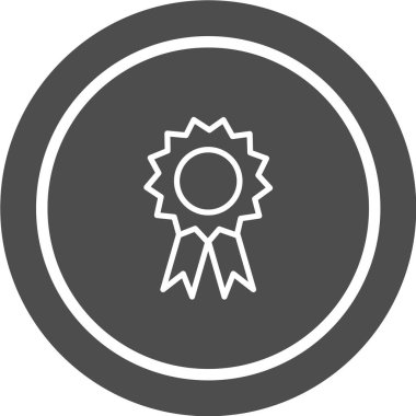 Madalya vektör ikonu. Kazanan işareti. ödül sembolü.