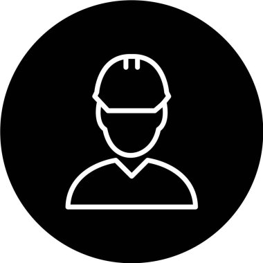 Mühendis simgesi vektör çizimi