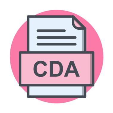 dosya biçimi simgesi, vektör illüstrasyonu