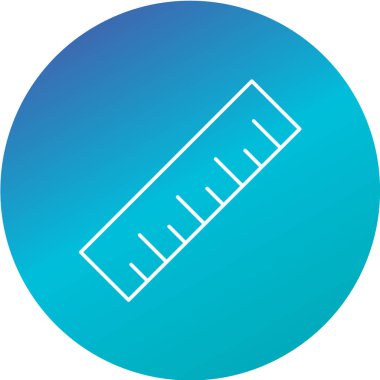 Cetvel simgesi. Web tasarım biçimi