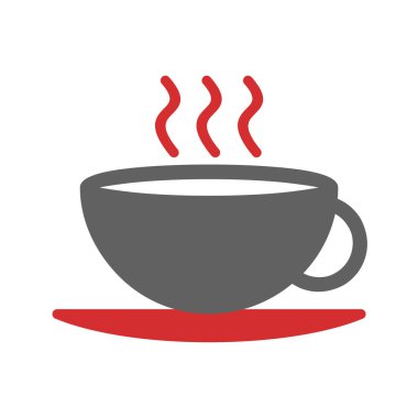 Moda Biçimli Çay Simgesi İzole Arkaplan