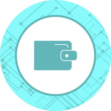  Cüzdan Simgesi Moda Biçimli Ayrı Arkaplan