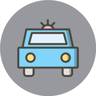 Trafik işareti simgesi. vektör illüstrasyonu 