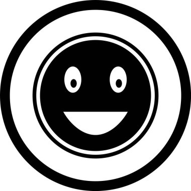 Gülen Emoji Simgesi Moda Tarzı İzole Arkaplan