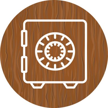 Moda Biçimli Kasa Simgesi Ayrı Arka Gruplandırılmış