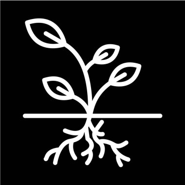 bitki ağ ikonu vektör illüstrasyonu 