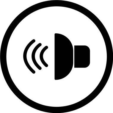 ses hoparlörü simgesi, vektör illüstrasyonu