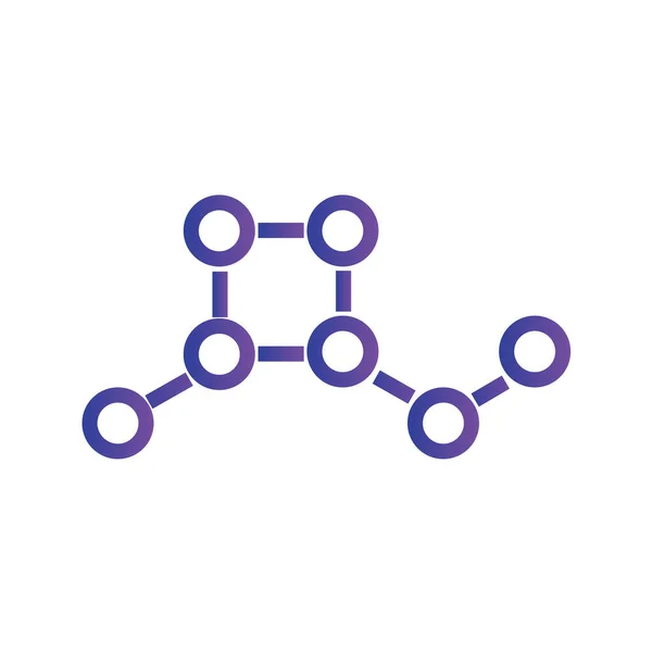 Molecuul Pictogram Vector Illustratie — Stockvector