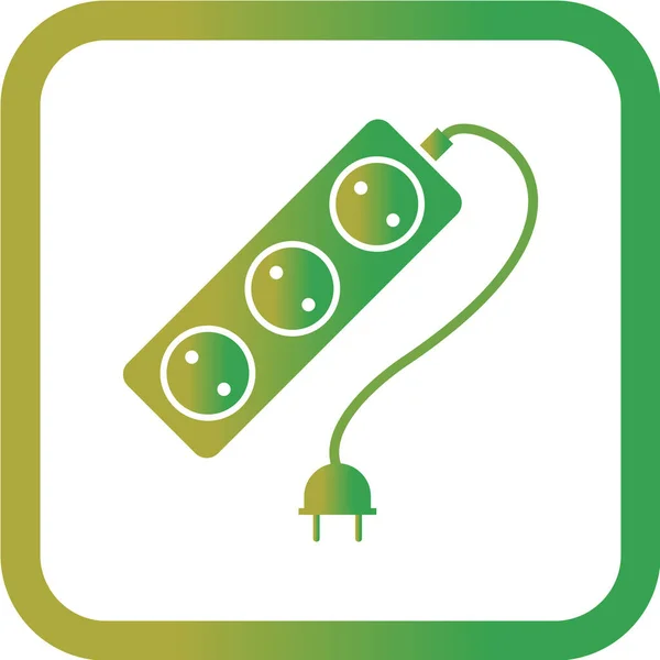 Plug Vector Illustration Simple Icon — Stock Vector