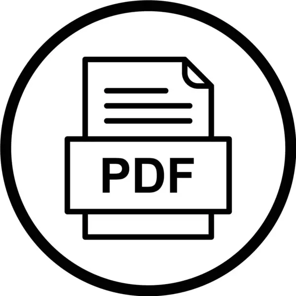 Dateiformat Icon Vektor Illustration — Stockvektor