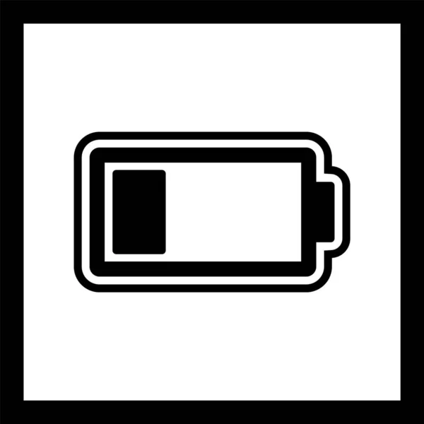 Low Battery Icon Trendy Style Isolert Bakgrunn – stockvektor