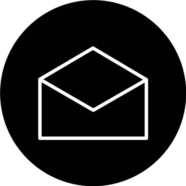 Ícone Envelope Ilustração Vetorial Estilo Design Plano — Vetor de Stock