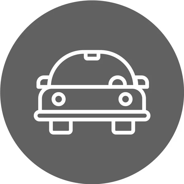 Icono Vector Coche Señal Transporte Automóviles — Archivo Imágenes Vectoriales