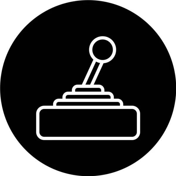 Ilustração Vetorial Joystick Ícone Simples —  Vetores de Stock