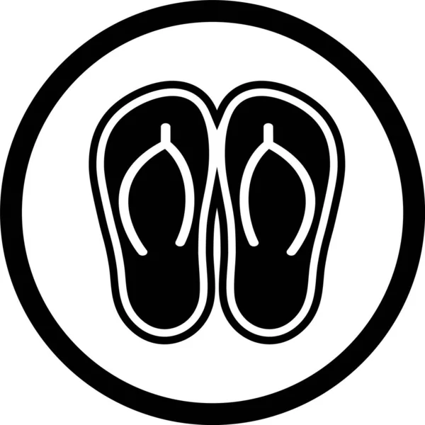 Zapatillas Icono Estilo Moderno Fondo Aislado — Vector de stock