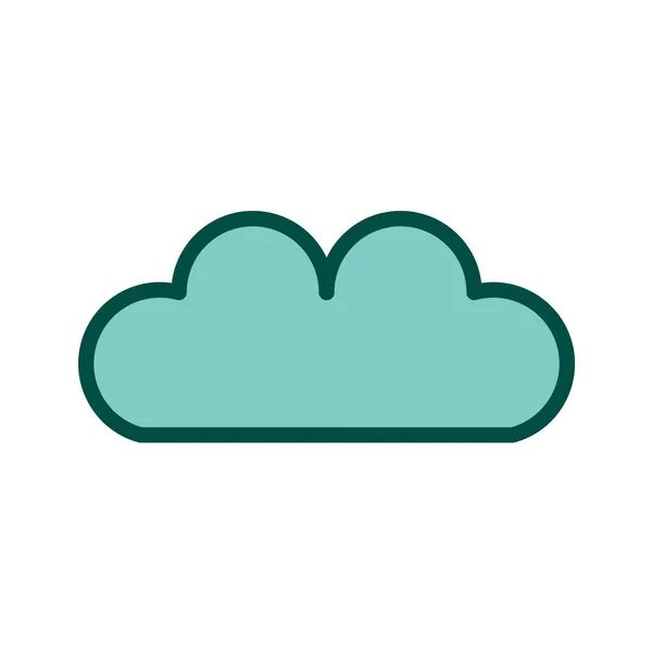 Icono Nube Ilustración Vectorial — Archivo Imágenes Vectoriales