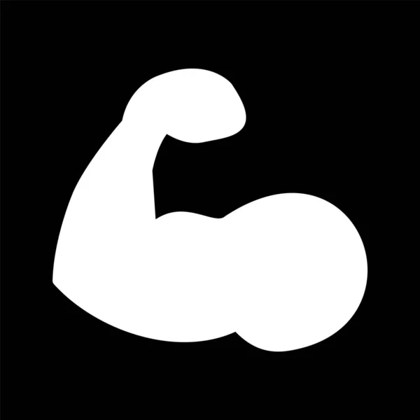 Icône Bodybuilding Dans Style Mode Fond Isolé — Image vectorielle