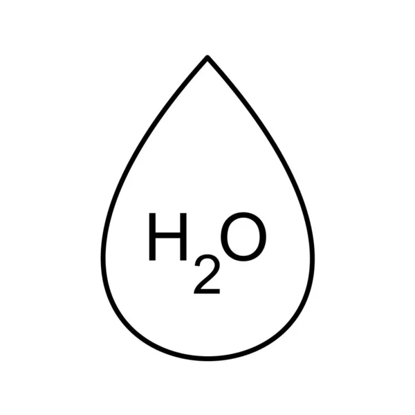 Vektorillustration Eines Wassertropfens — Stockvektor