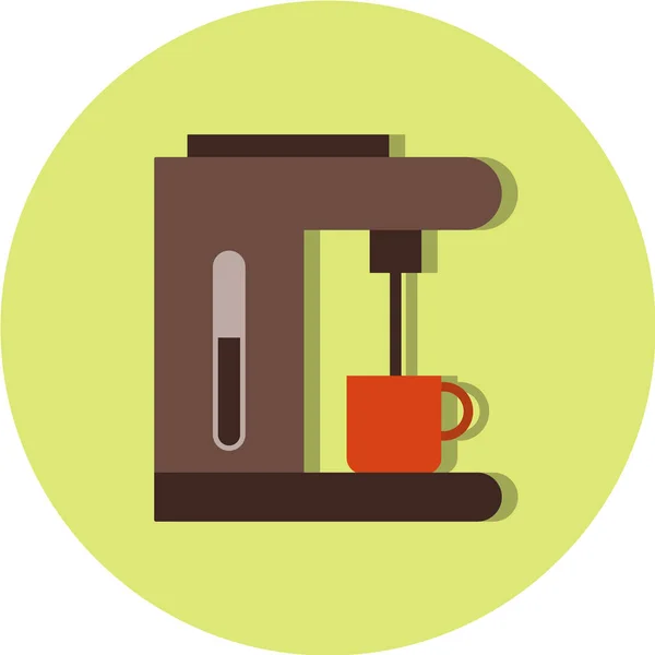 Macchina Caffè Bevanda Illustrazione Vettoriale — Vettoriale Stock