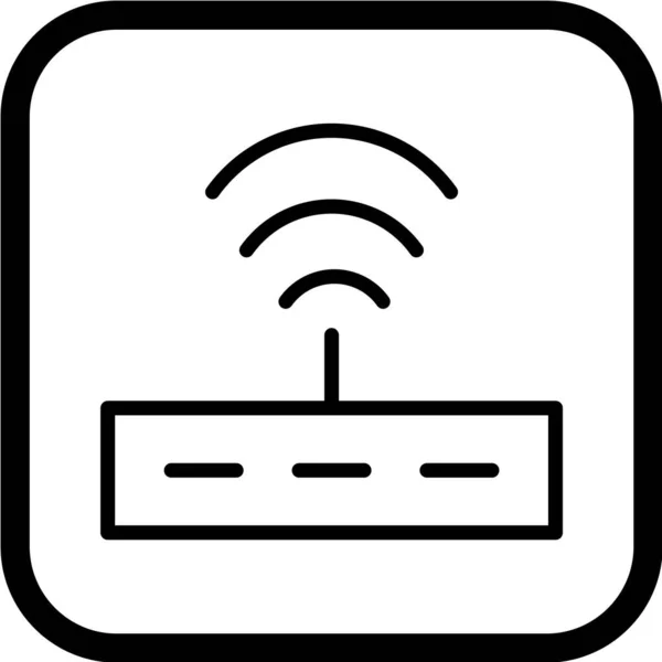 Ikona Wifi Bezdrátové Sítě — Stockový vektor