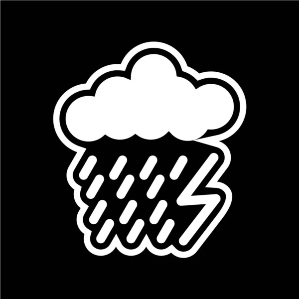 Wolke Symbol Vektor Illustration — Stockvektor