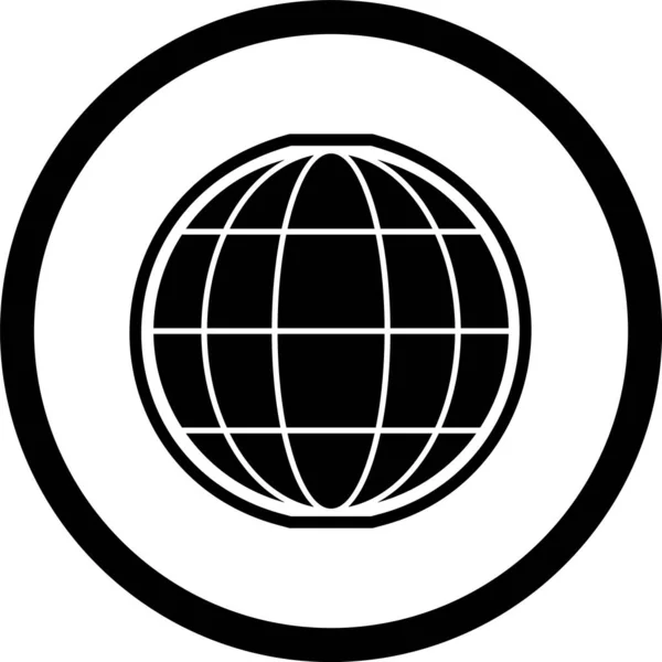Ікона Глобус Стилі Модний Ізольований Фон — стоковий вектор