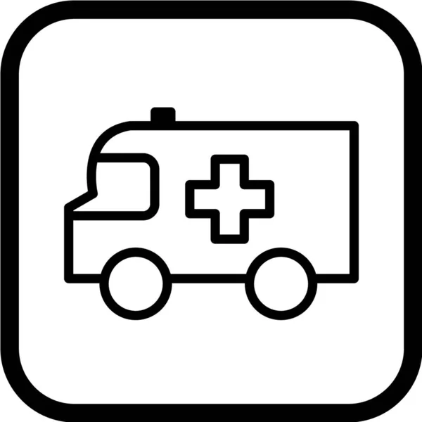 Ambulans Ikon Vektor Illustration — Stock vektor