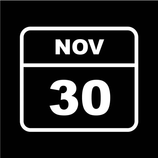Kalender Med Datum För November — Stock vektor