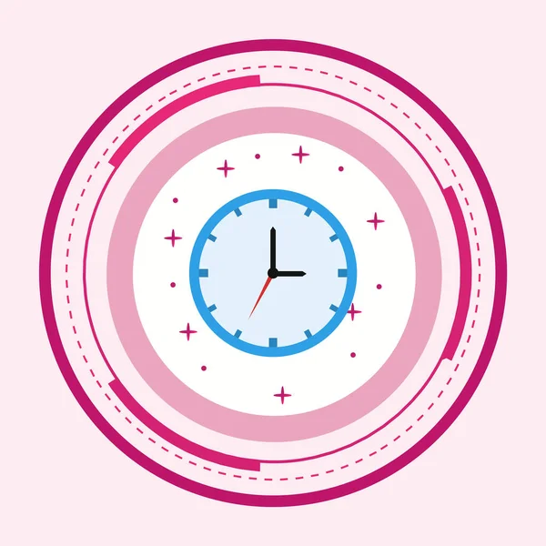 Reloj Icono Estilo Moda Aislado Fondo — Vector de stock