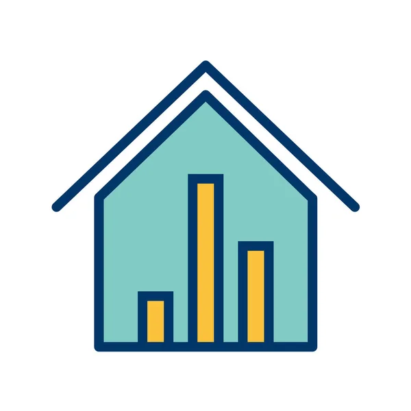 不動産アイコンベクトル図 — ストックベクタ