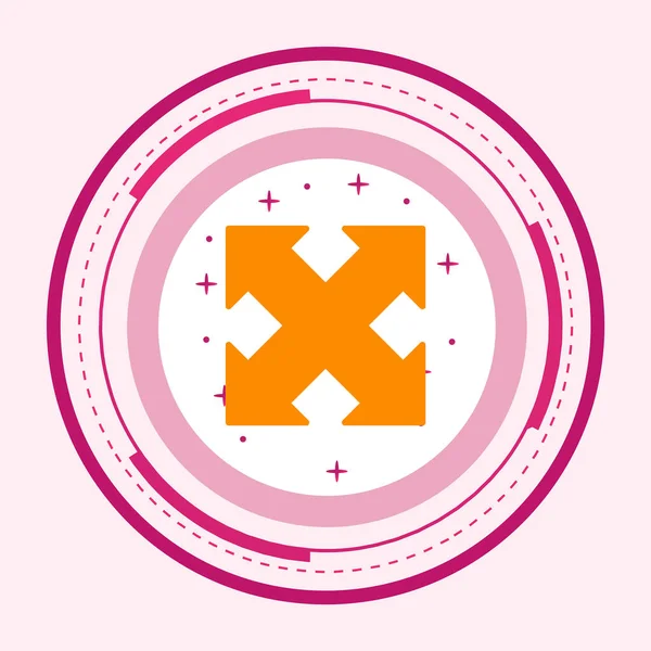 Simge Moda Tarzını Genişlet İzole Arkaplan