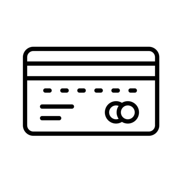 Hitelkártya Ikon Vektor Illusztráció Grafika Tervezés — Stock Vector