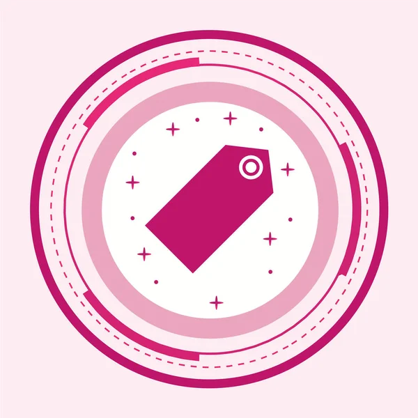 Etiket etiketinin vektör illüstrasyonu