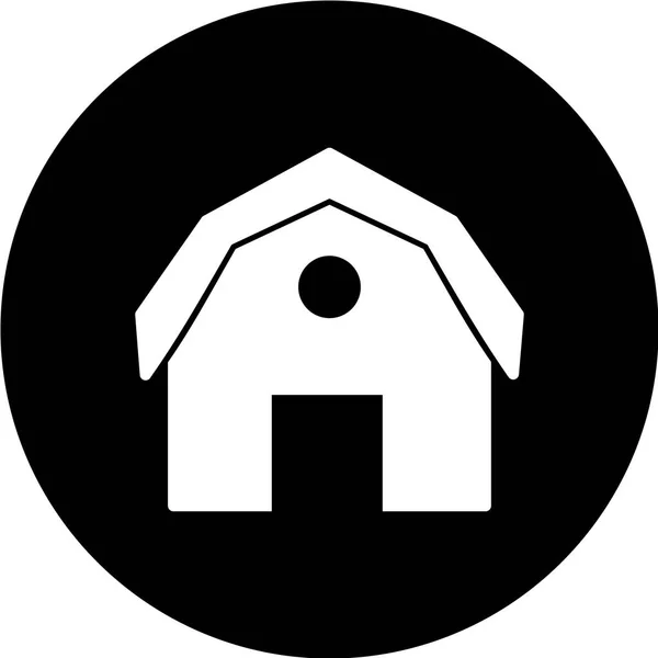 納屋のウェブアイコンのベクトル図 — ストックベクタ