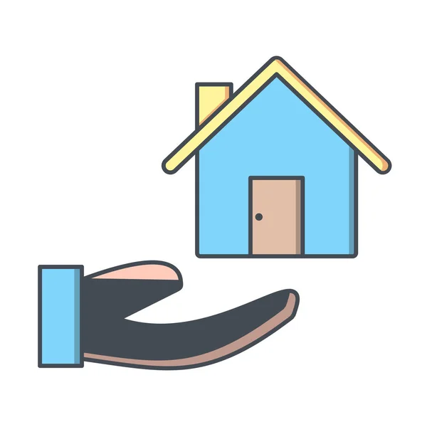 Immobilien Symbol Vektor Illustration — Stockvektor