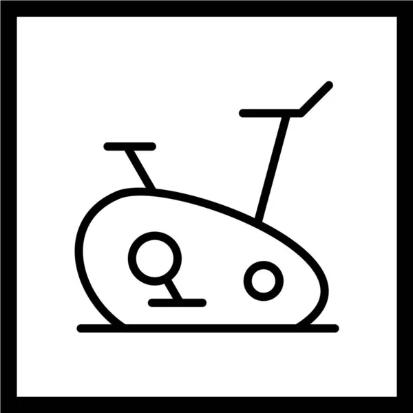 Ilustración Vectorial Icono Bicicleta Deportiva — Archivo Imágenes Vectoriales